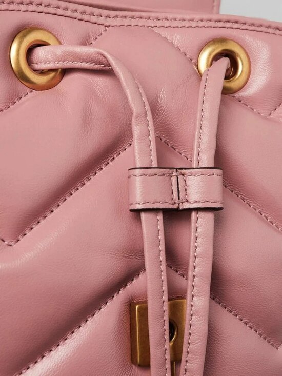 Gucci Pink Quilted Leather Marmont Backpack Bag main image 9
